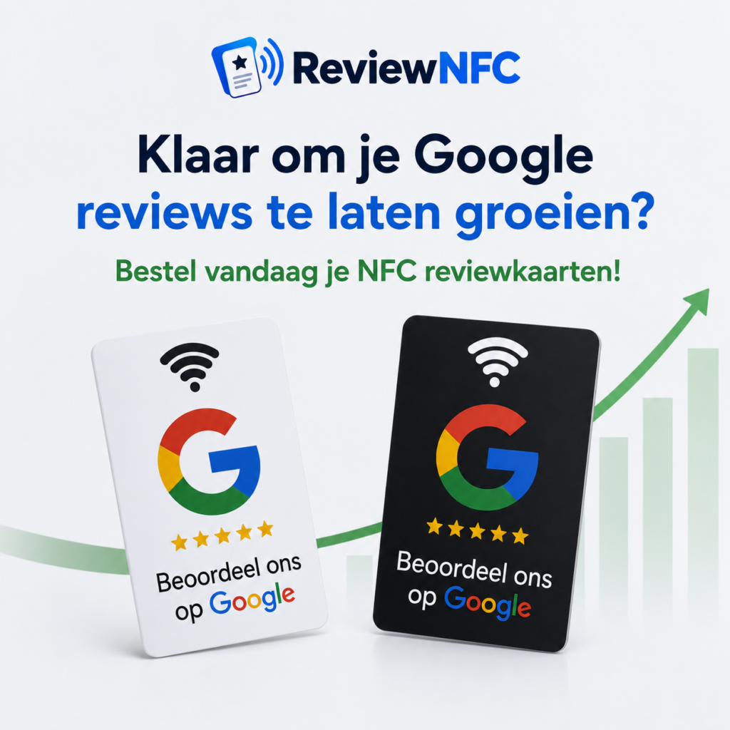 Google Review Kaart gepersonaliseerd met een eigen bedrijfslogo